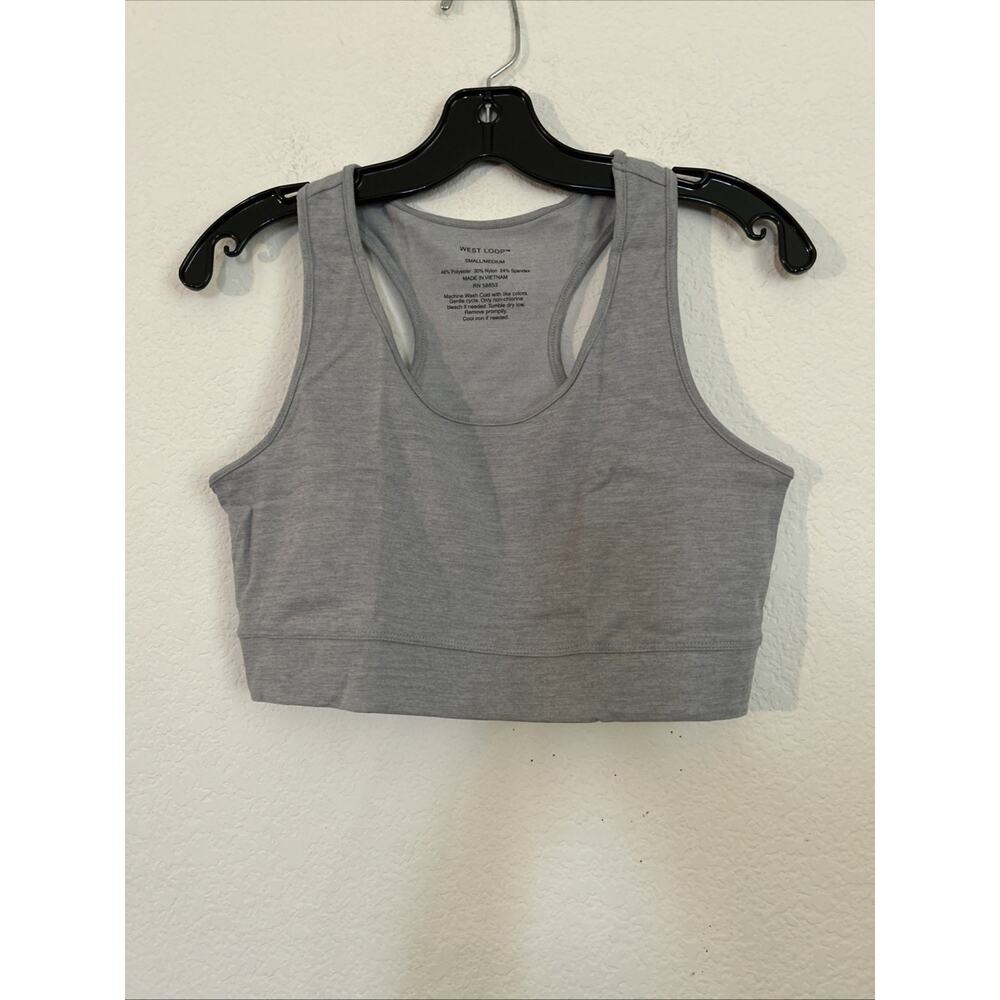 West Loop Women's Bralette New Size: S/M Grey Tag less quick Dry New